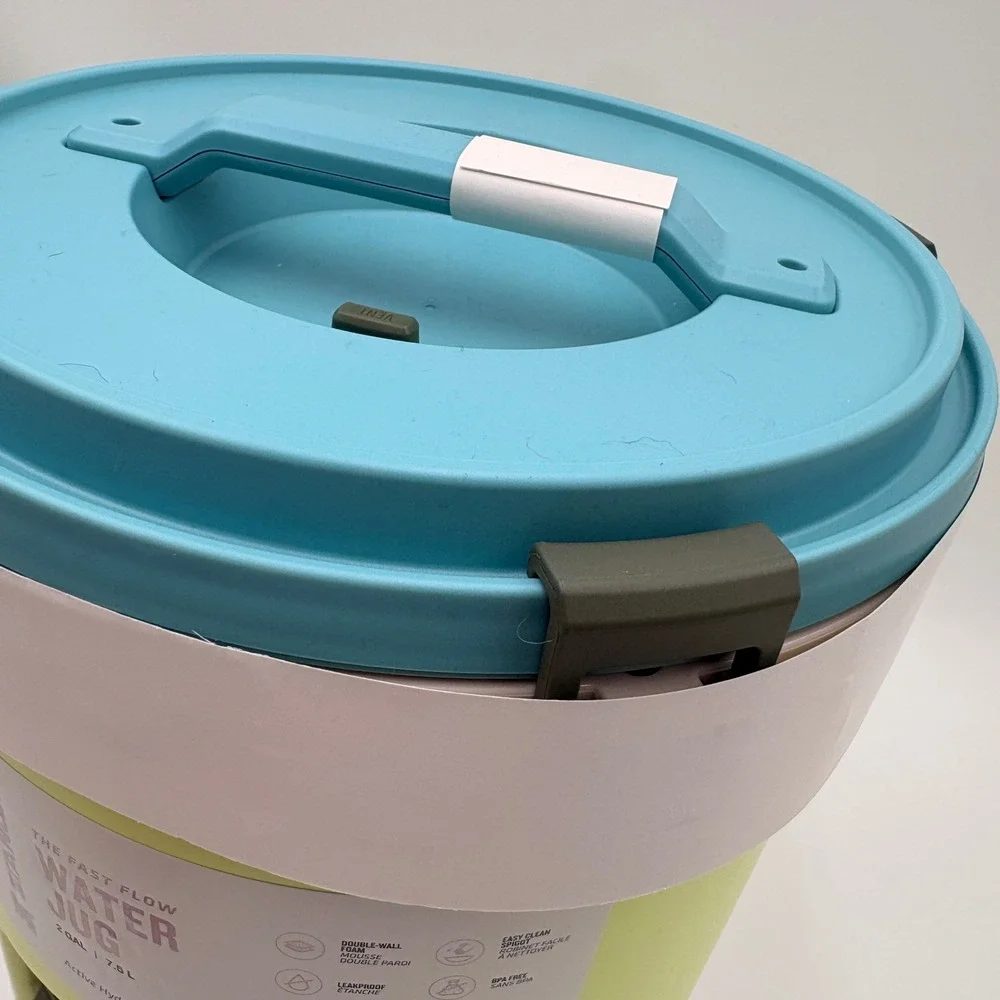 Stanley Fast Flow Water Jug 2 Gallon Citron Pool Blue Insulated Cooler Dispenser - Picture 10 of 10